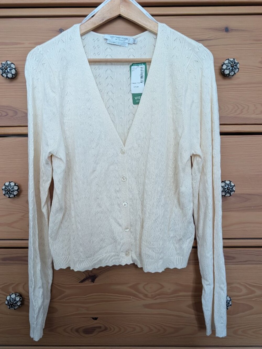Simons Pointelle Cardigan